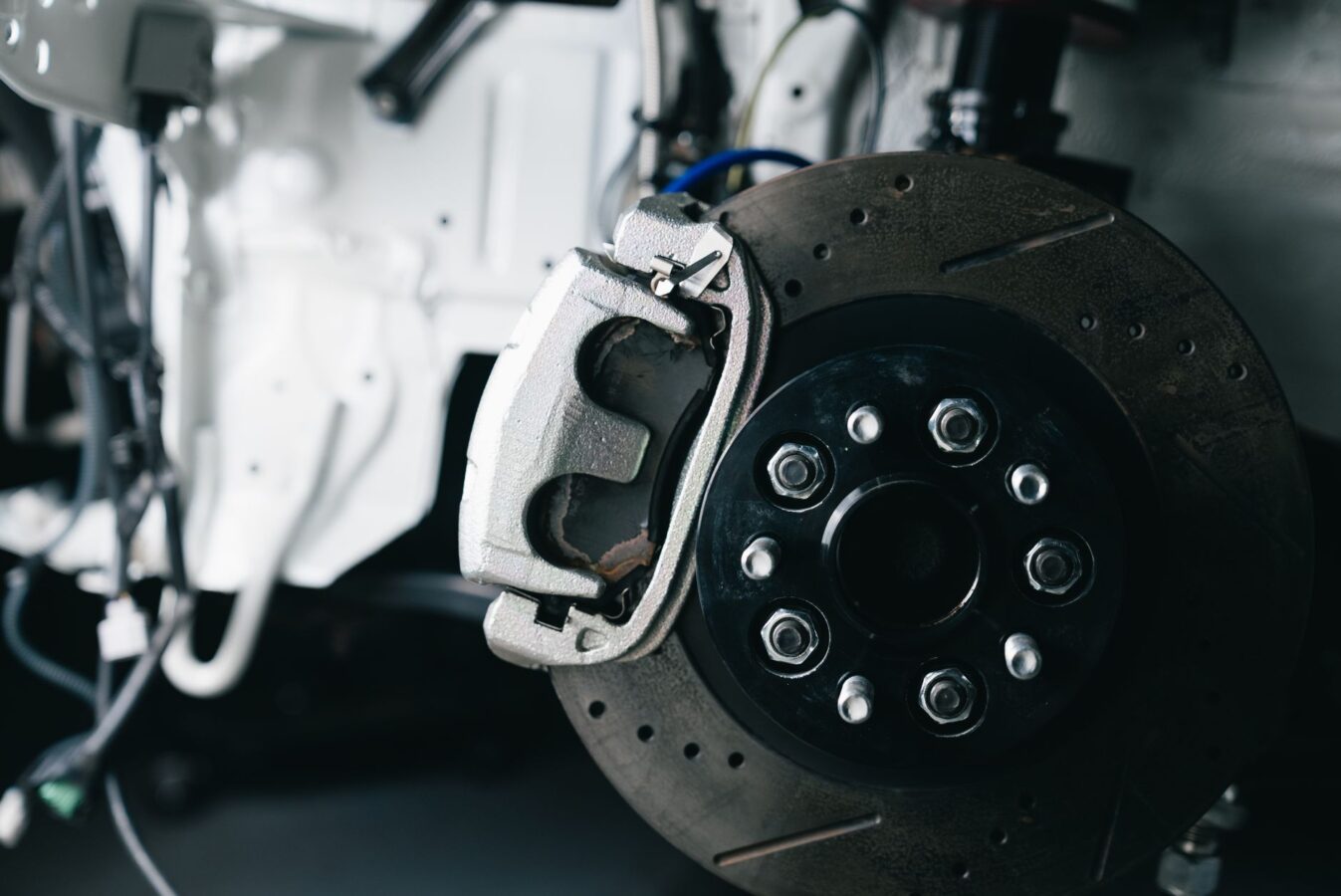 exploded view drum brake assembly