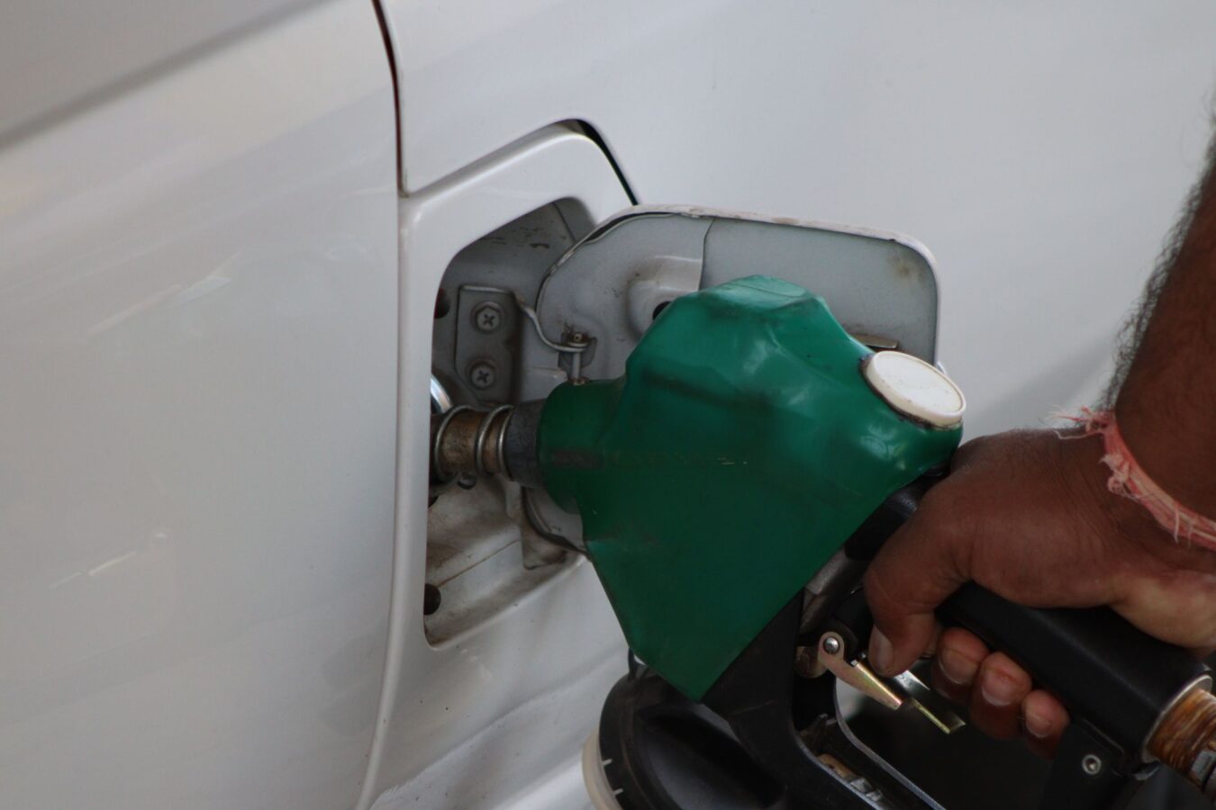 fuel pump module installation technician hands close up