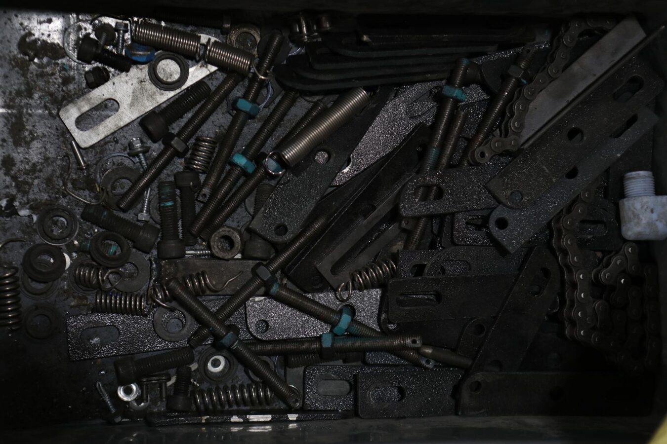 exploded view license plate light assembly components