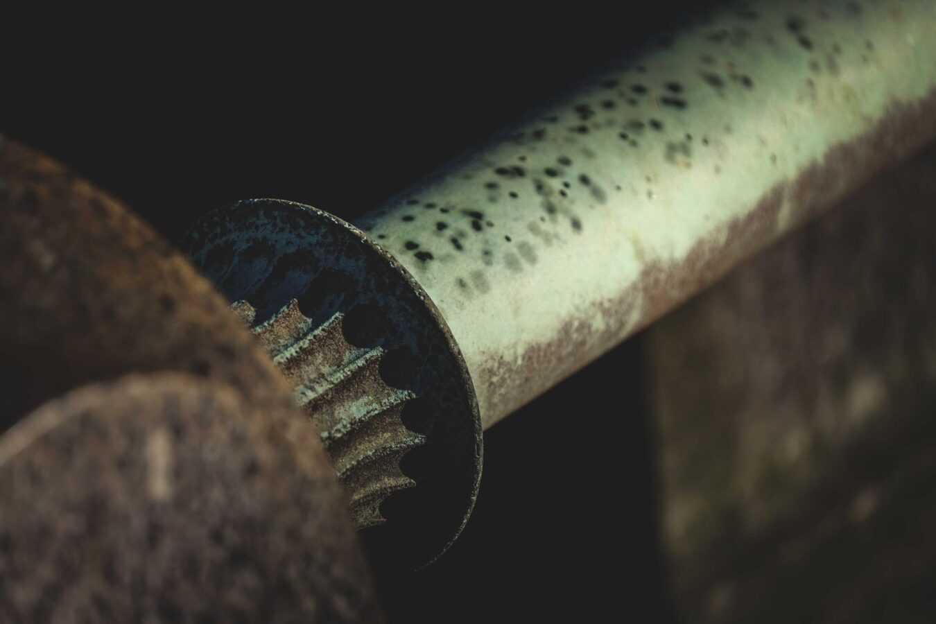 water pump impeller corrosion detail