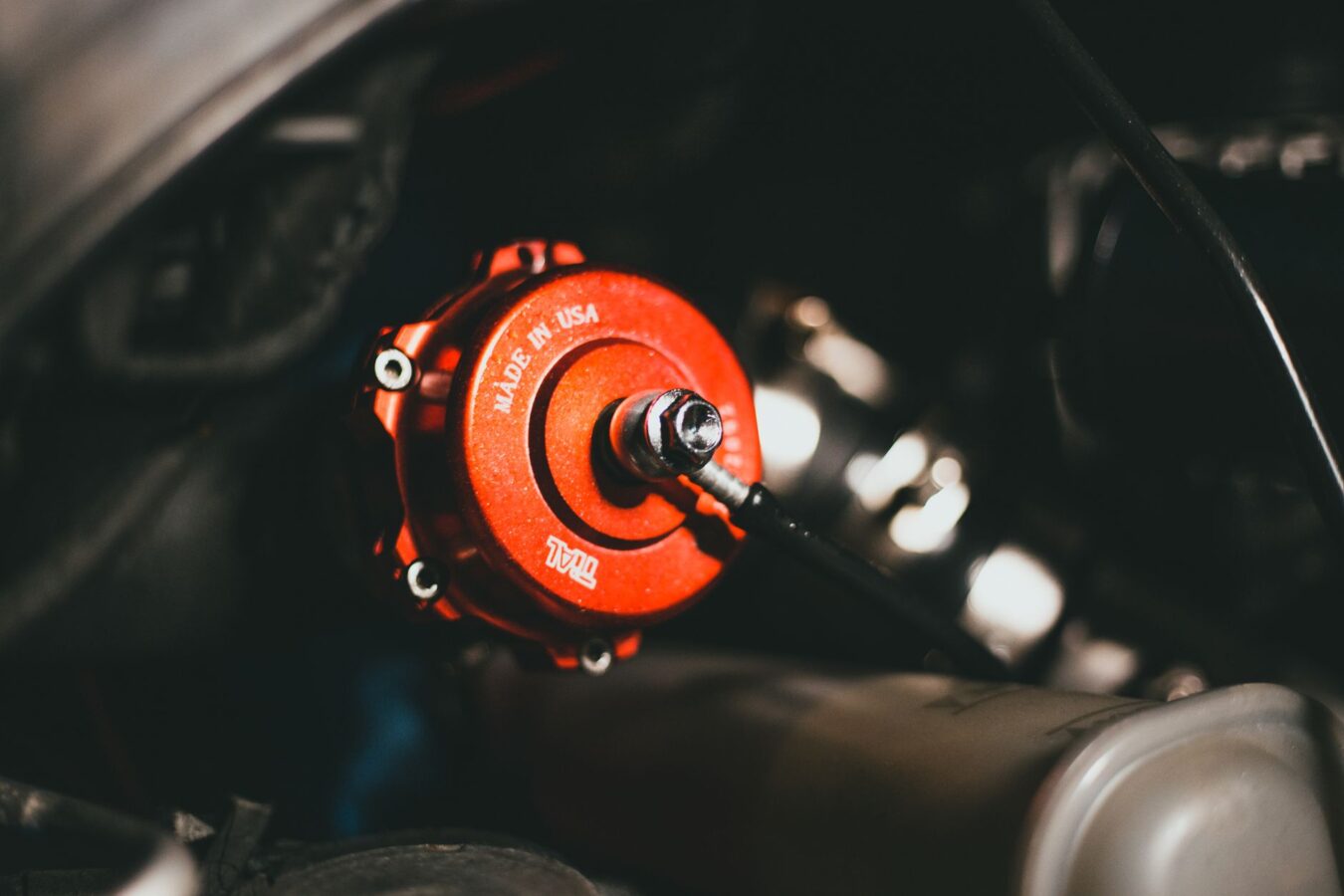 turbocharger dump valve close up