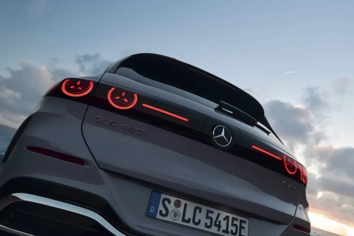 Mercedes GLC électrique, détail des feux arrière