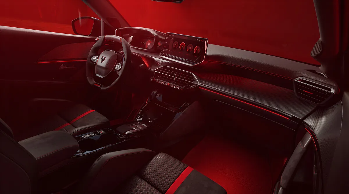 Peugeot E-208 GTi, planche de bord